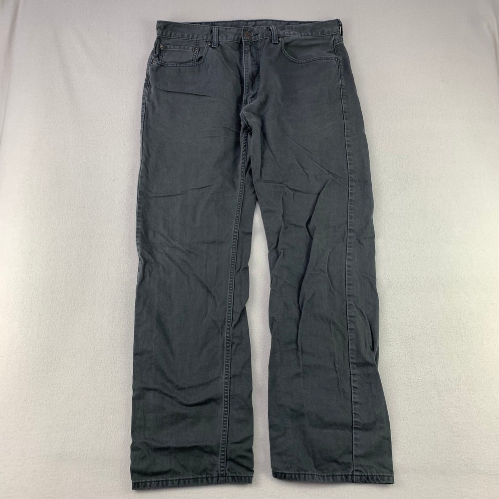 Levi's 541 Athletic Taper Pants Mens 38x34 Gray Casual Cotton Denim Jeans